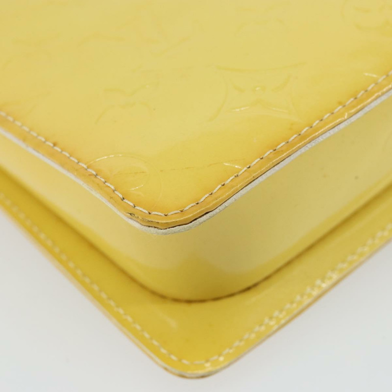 【日本直送】路易威登 Monogram Vernis Motto 手拿包 青檸黃 M91059 LV Auth bs29653-15