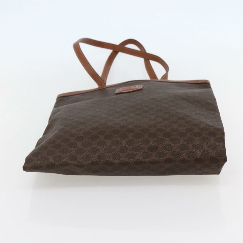 【日本直送】CELINE Macadam帆布托特包 PVC皮革 棕色 金色 正品 gh838-4