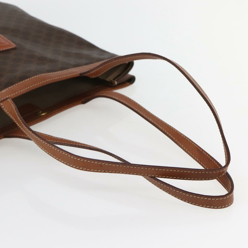 【日本直送】CELINE Macadam帆布托特包 PVC皮革 棕色 金色 正品 gh838-6