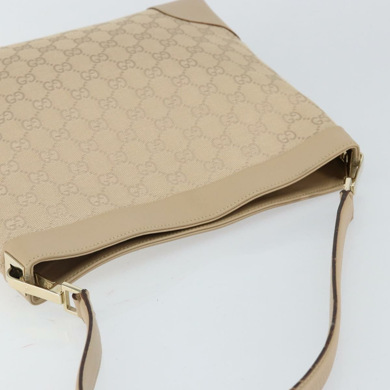 【日本直送】GUCCI GG帆布肩背包 米色 金色 33900 正品 gh831-5