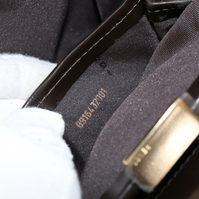 【日本直送】FENDI 手提包 皮革 棕色 金色 正品 gh869-11