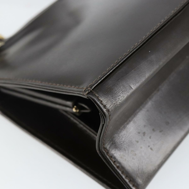 【日本直送】FENDI 手提包 皮革 棕色 金色 正品 gh869-15