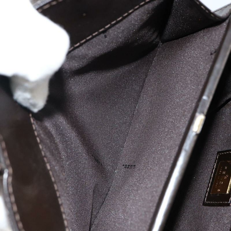 【日本直送】FENDI 手提包 皮革 棕色 金色 正品 gh869-21