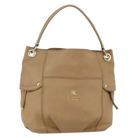 BURBERRY 藍標單肩包 皮革 米色 金色 正品 ti3445