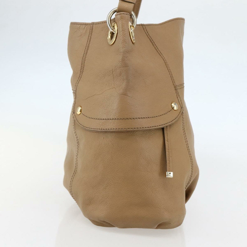 【日本直送】BURBERRY 藍標單肩包 皮革 米色 金色 正品 ti3445-2