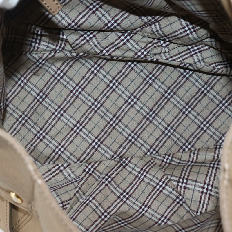 【日本直送】BURBERRY 藍標單肩包 皮革 米色 金色 正品 ti3445-11