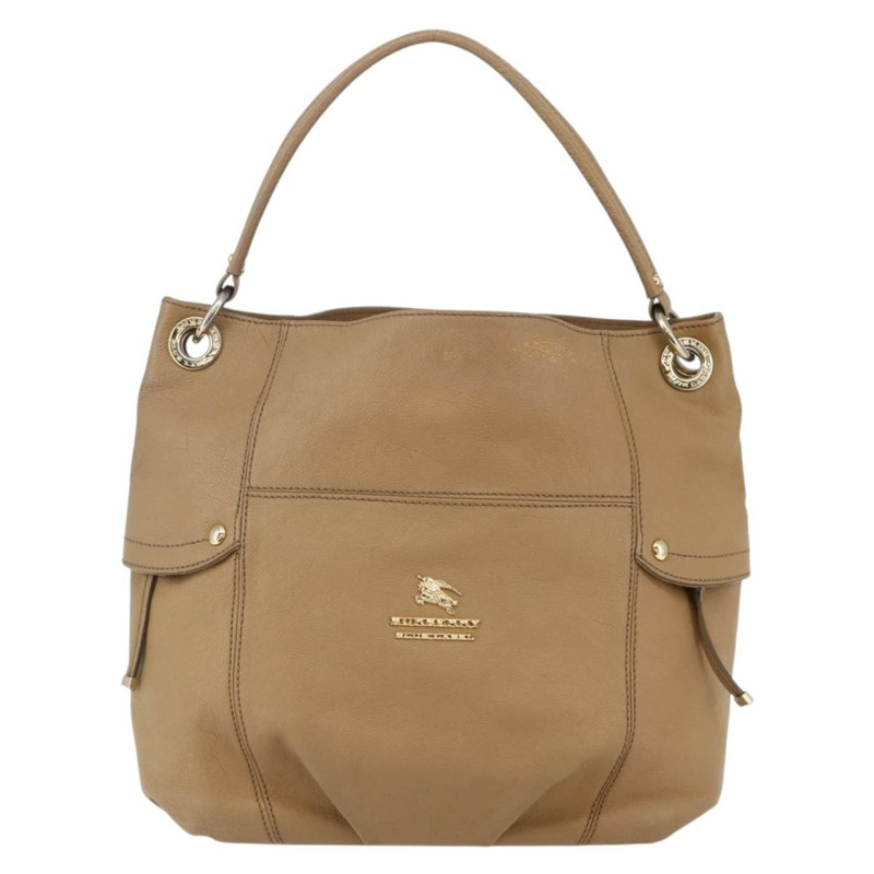 【日本直送】BURBERRY 藍標單肩包 皮革 米色 金色 正品 ti3445-12