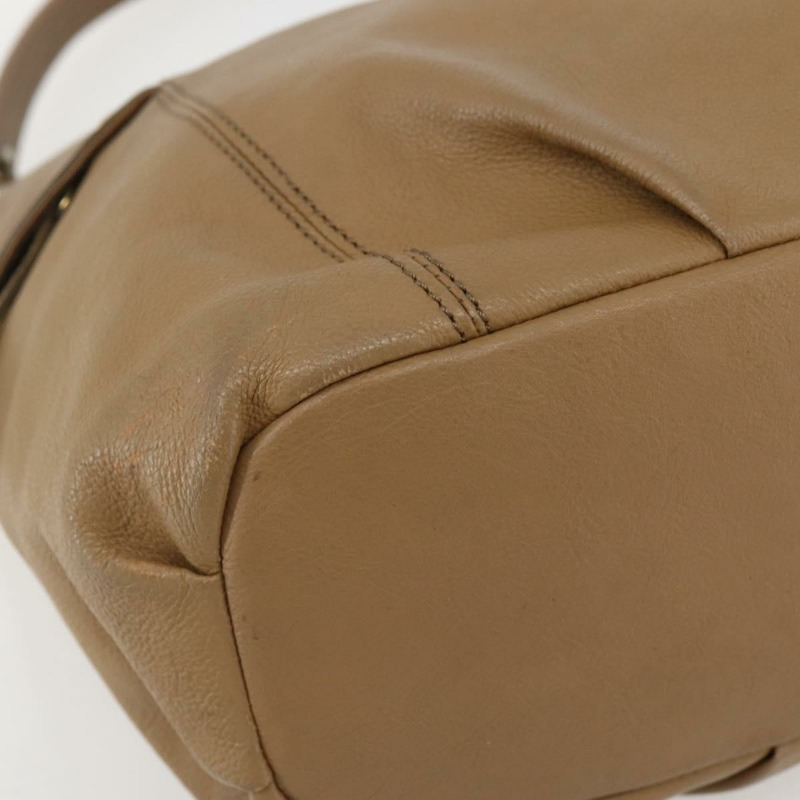 【日本直送】BURBERRY 藍標單肩包 皮革 米色 金色 正品 ti3445-13