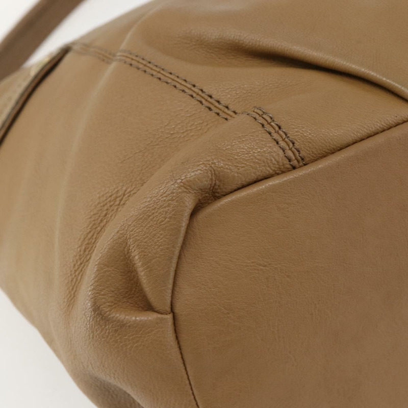 【日本直送】BURBERRY 藍標單肩包 皮革 米色 金色 正品 ti3445-15