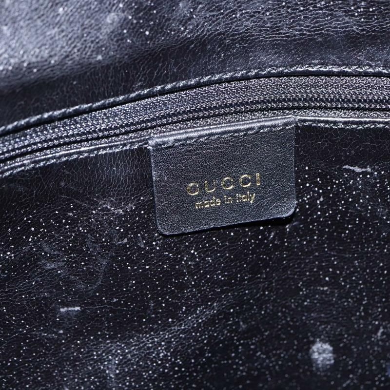 【日本直送】GUCCI 竹節手提包 皮革 兩用 黑色 金色 001 1577 8270 正品 gh768-18