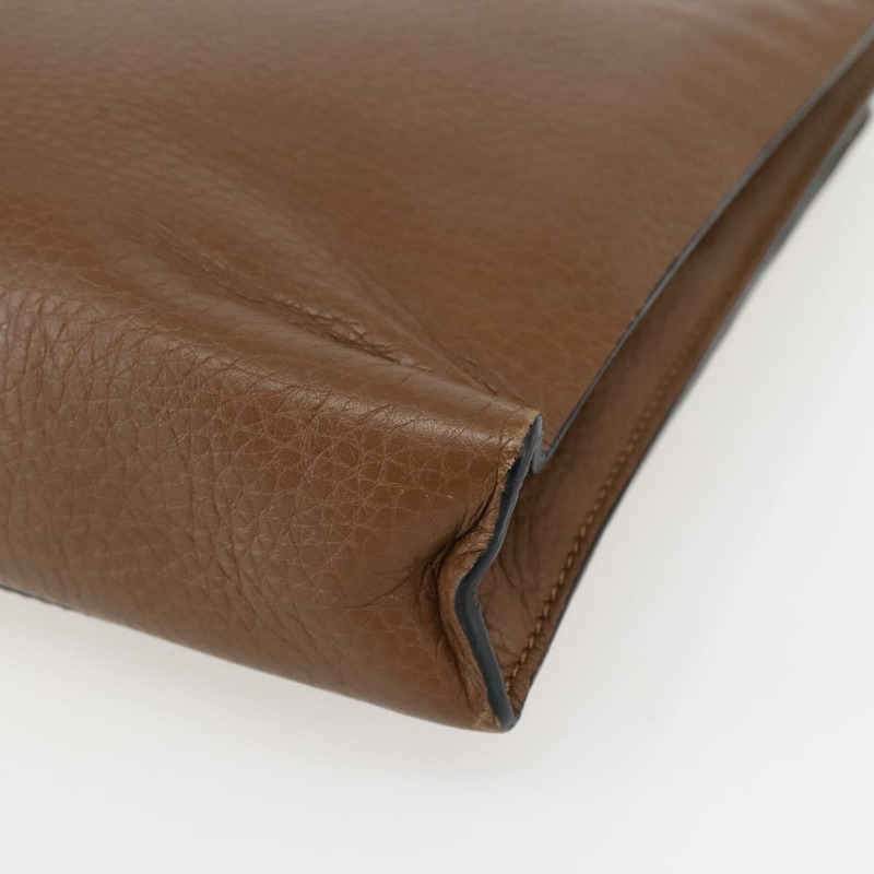 【日本直送】VALENTINO 棕色銀色皮革手拿包 正品 bs29681-14