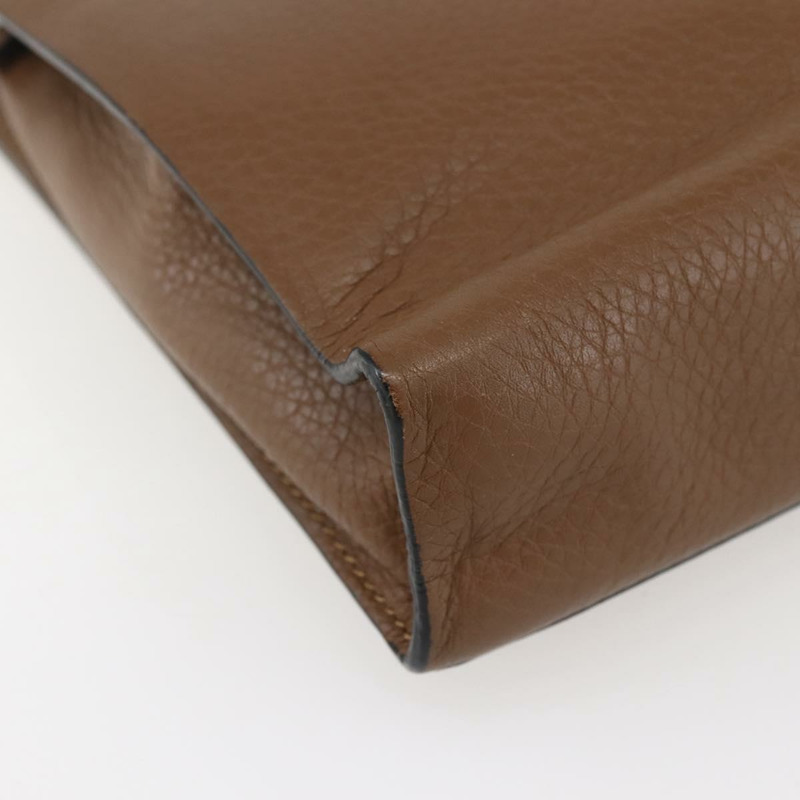 【日本直送】VALENTINO 棕色銀色皮革手拿包 正品 bs29681-15