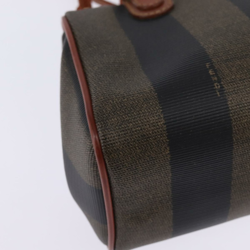 【日本直送】FENDI 胡桃色帆布手提包 PVC 兩用黑色棕色 正品 gh778-16