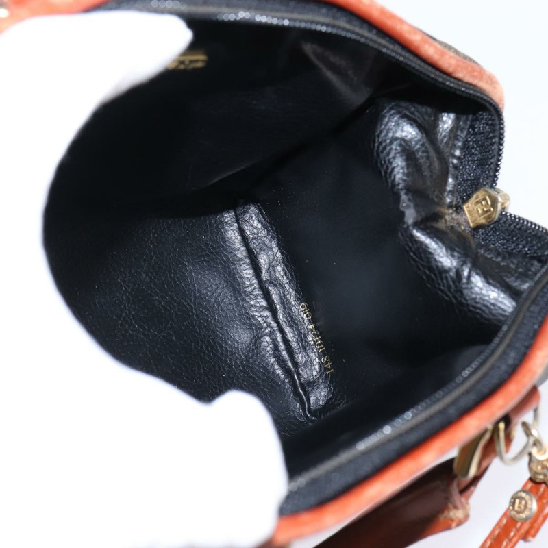 【日本直送】FENDI 胡桃色帆布手提包 PVC 兩用黑色棕色 正品 gh778-19