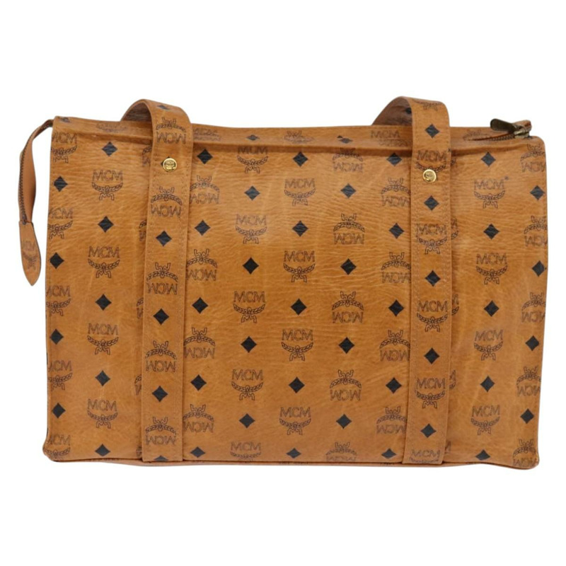 【日本直送】MCM Logoogram Vicetos 手提包 PVC 皮革 棕色 金色 正品 gh881-1