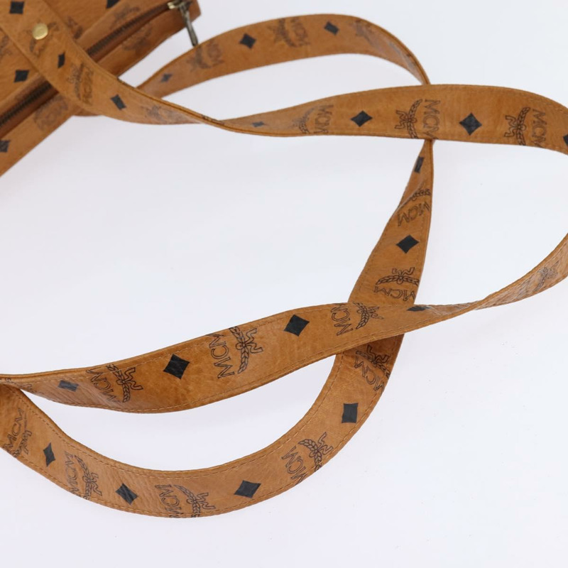 【日本直送】MCM Logoogram Vicetos 手提包 PVC 皮革 棕色 金色 正品 gh881-6