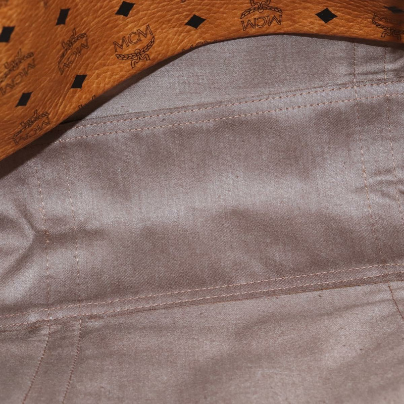 【日本直送】MCM Logoogram Vicetos 手提包 PVC 皮革 棕色 金色 正品 gh881-9