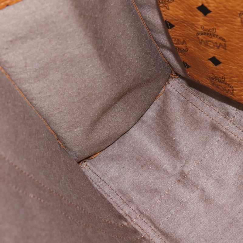 【日本直送】MCM Logoogram Vicetos 手提包 PVC 皮革 棕色 金色 正品 gh881-18