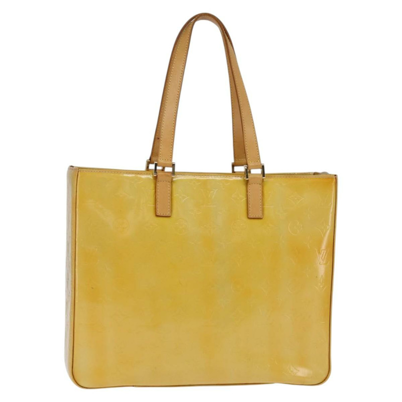 【日本直送】路易威登 Monogram Vernis Columbus 手提包 灰色 M91028 LV 正品 gh879-0