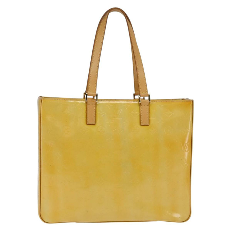 【日本直送】路易威登 Monogram Vernis Columbus 手提包 灰色 M91028 LV 正品 gh879-12