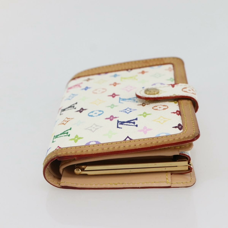 【日本直送】路易威登 多色 Portefeuille Viennois 皮夾 白色 M92987 正品 ac3880-3