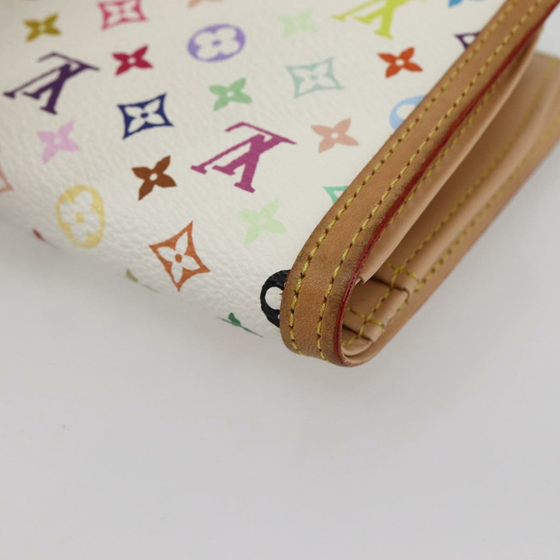 【日本直送】路易威登 多色 Portefeuille Viennois 皮夾 白色 M92987 正品 ac3880-14