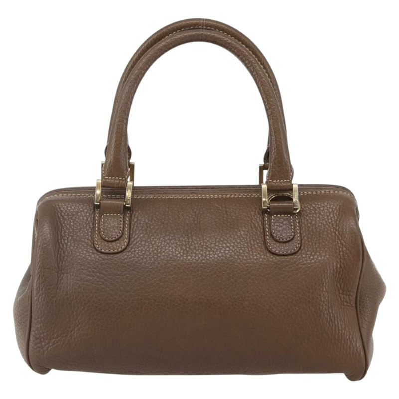 【日本直送】FENDI 手提包 皮革 棕色 金色 Auth kk558-1