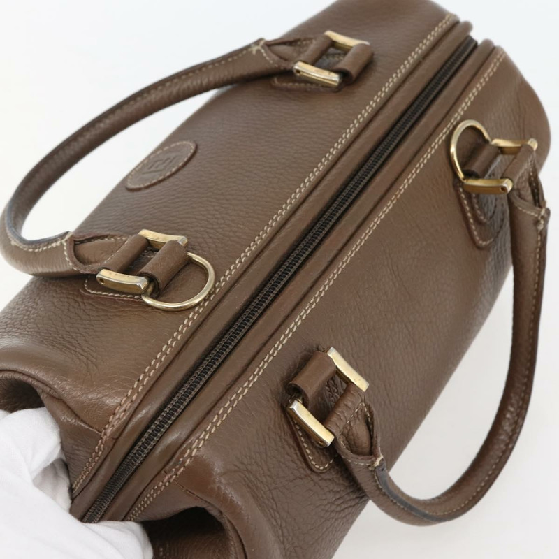 【日本直送】FENDI 手提包 皮革 棕色 金色 Auth kk558-5