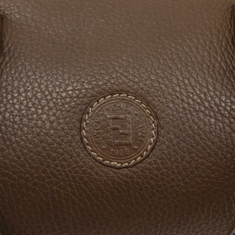【日本直送】FENDI 手提包 皮革 棕色 金色 Auth kk558-16