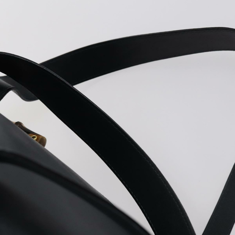 【日本直送】GUCCI 竹節雙肩包 皮革 海軍藍 金色 003 2058 0016 Auth kk564-13