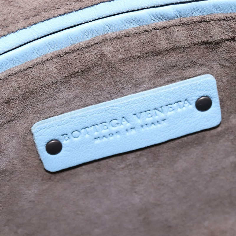 【日本直送】BOTTEGA VENETA INTRECCIATO 皮革肩背包 淺藍色 正品 gh923-16