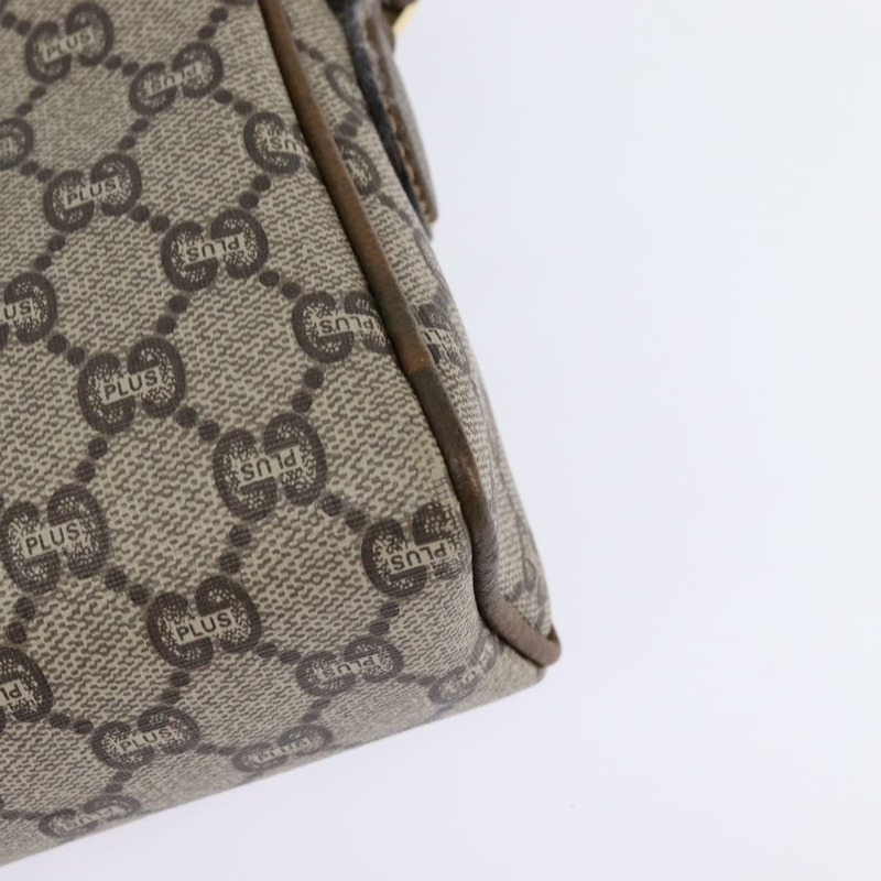 【日本直送】GUCCI GG Plus Supreme Web Sherry Line 單肩包 PVC 米色 金色 正品 gh909-15