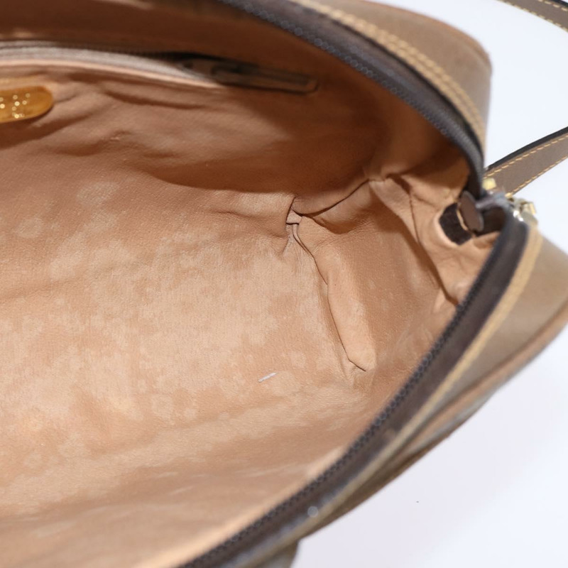 【日本直送】GUCCI GG Plus Supreme Web Sherry Line 單肩包 PVC 米色 金色 正品 gh909-17