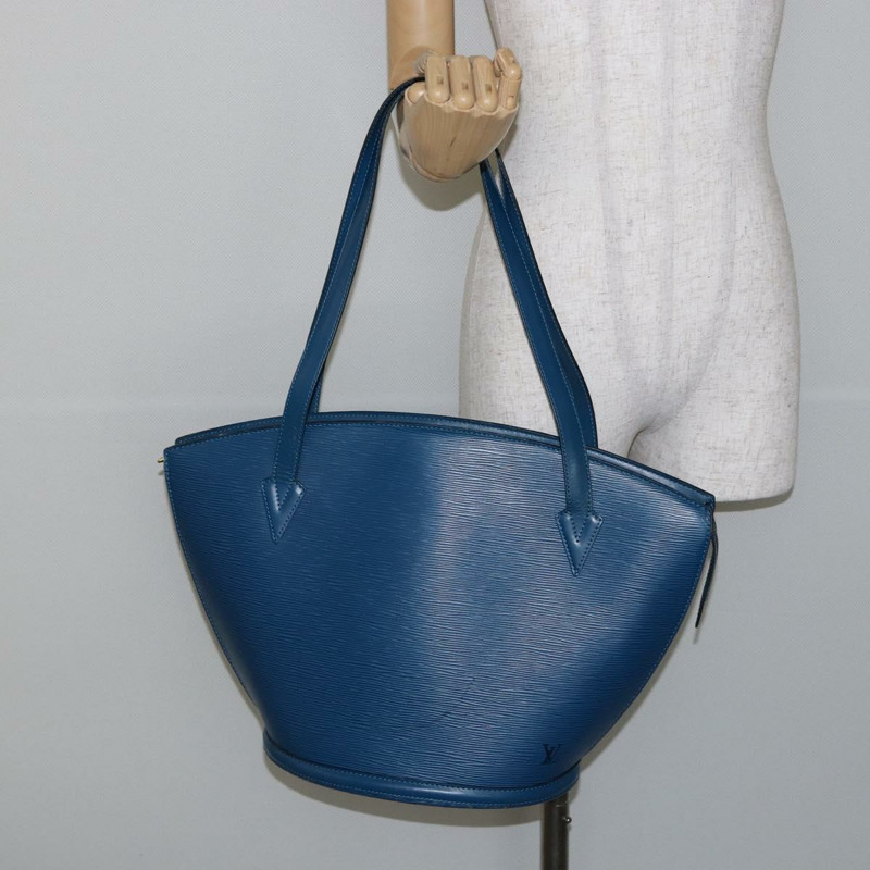 【日本直送】路易威登 Epi Saint Jacques 購物單肩包 藍色 M52275 LV 正品 gh934-20