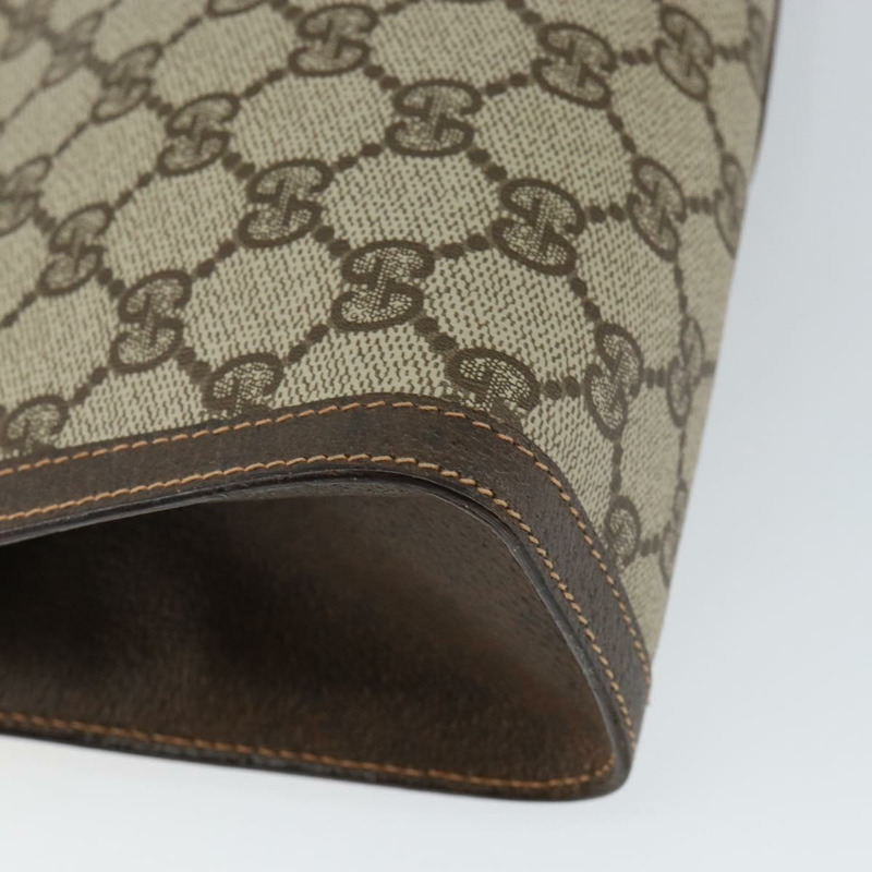 【日本直送】GUCCI GG Supreme Web Sherry Line 手拿包 米色 金色 156 01 033 Auth mr1505-15