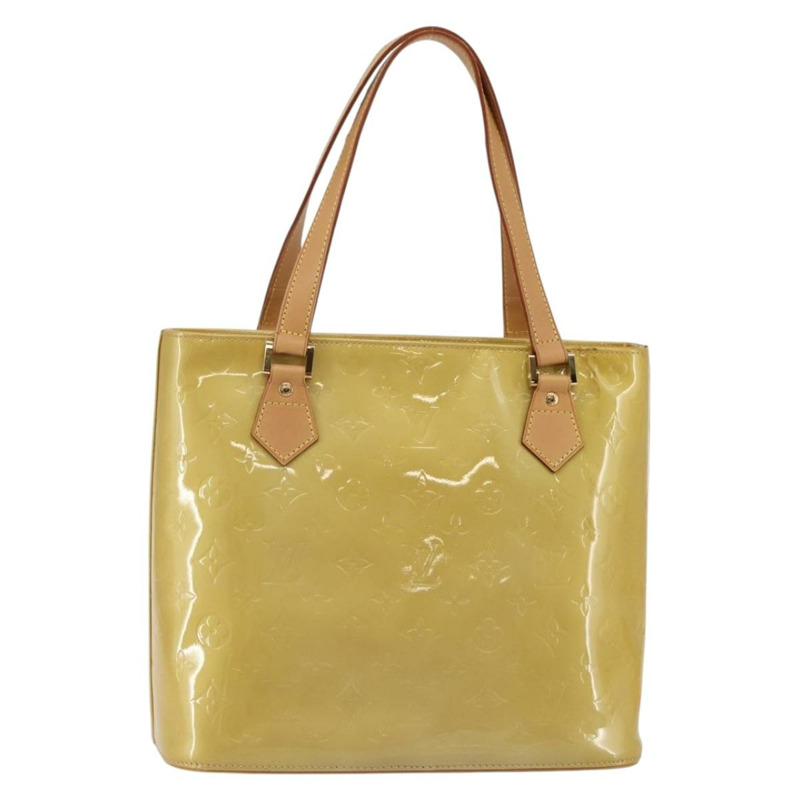 【日本直送】路易威登 Monogram Vernis Houston 手提包 米色 M91004 LV Auth mr1506-0