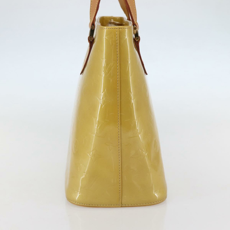 【日本直送】路易威登 Monogram Vernis Houston 手提包 米色 M91004 LV Auth mr1506-2