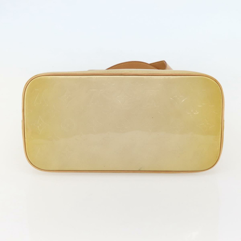 【日本直送】路易威登 Monogram Vernis Houston 手提包 米色 M91004 LV Auth mr1506-4