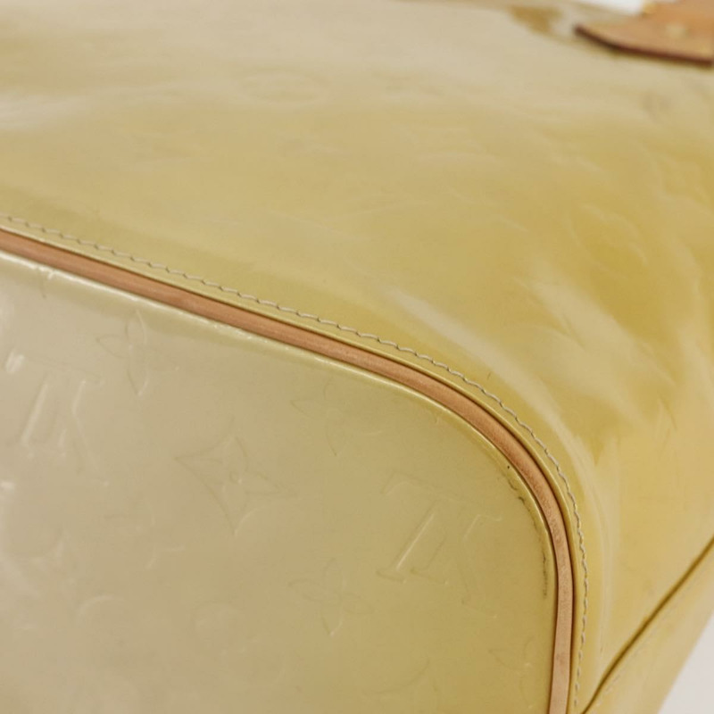 【日本直送】路易威登 Monogram Vernis Houston 手提包 米色 M91004 LV Auth mr1506-8