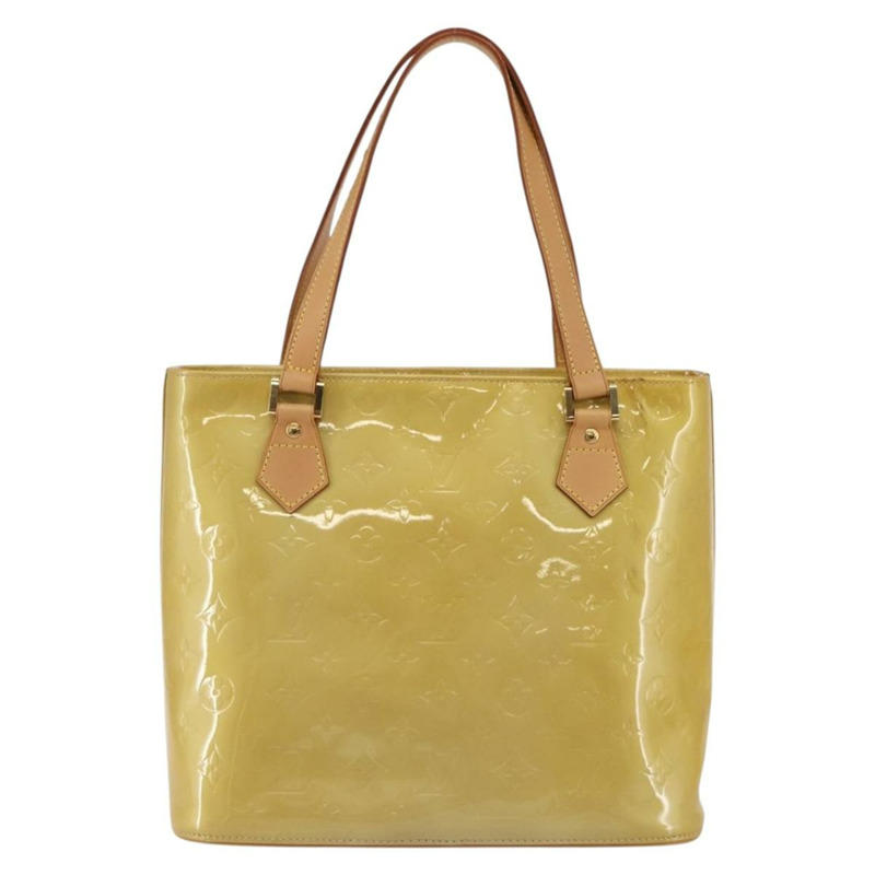 【日本直送】路易威登 Monogram Vernis Houston 手提包 米色 M91004 LV Auth mr1506-12