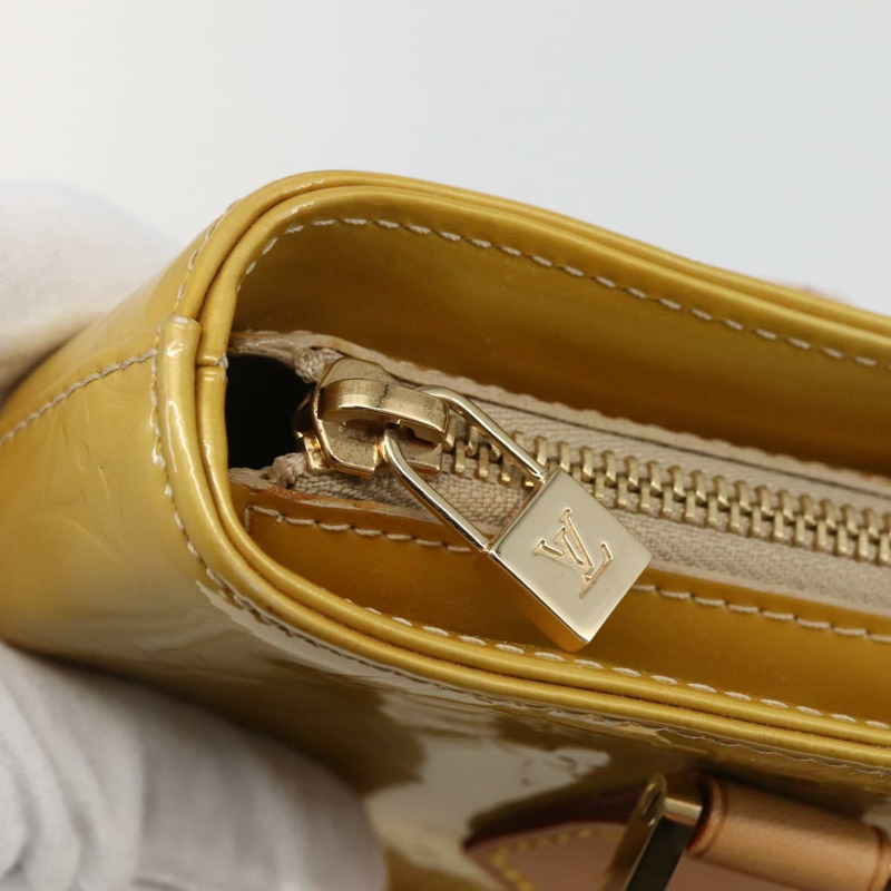 【日本直送】路易威登 Monogram Vernis Houston 手提包 米色 M91004 LV Auth mr1506-16