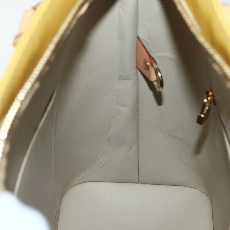 【日本直送】路易威登 Monogram Vernis Houston 手提包 米色 M91004 LV Auth mr1506-18