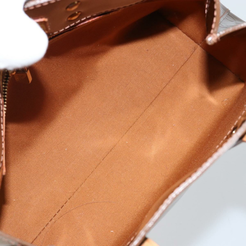 【日本直送】路易威登 Monogram Vernis Reade PM 手提包 青銅色 M91146 LV Auth 144988-10