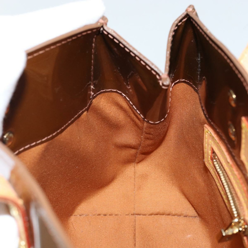 【日本直送】路易威登 Monogram Vernis Reade PM 手提包 青銅色 M91146 LV Auth 144988-18