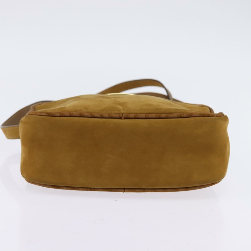 【日本直送】Salvatore Ferragamo Vala 單肩包 棕色金色麂皮 正品 BA6379-4