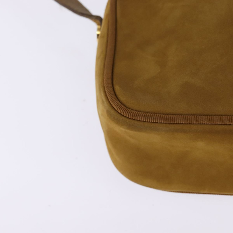 【日本直送】Salvatore Ferragamo Vala 單肩包 棕色金色麂皮 正品 BA6379-14