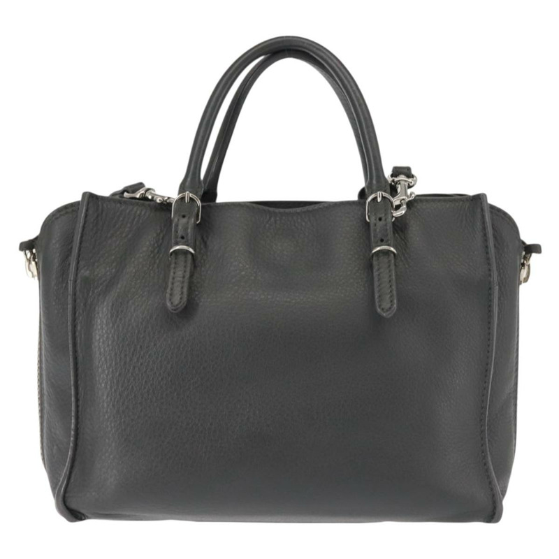 【日本直送】BALENCIAGA Paper 迷你手袋 皮革 兩用 灰色/銀色 357333 正品 gh940-1