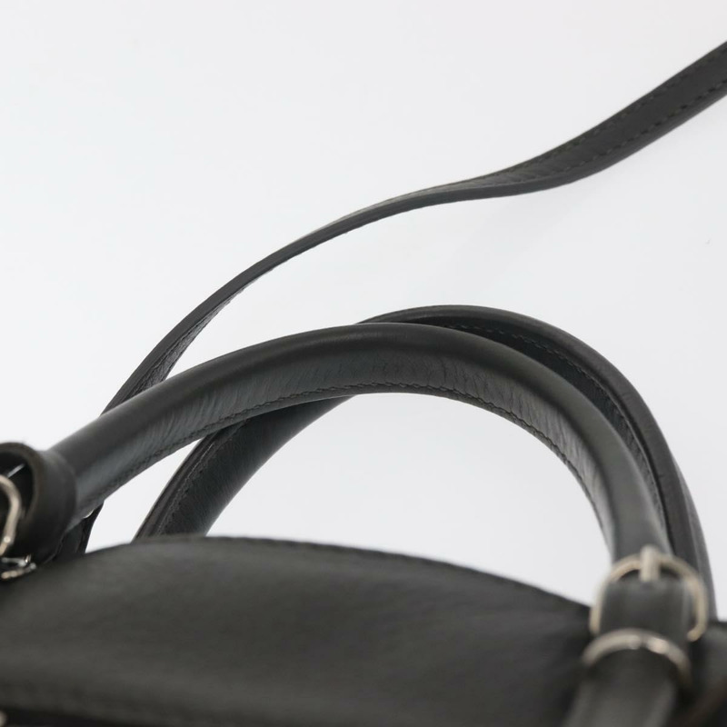 【日本直送】BALENCIAGA Paper 迷你手袋 皮革 兩用 灰色/銀色 357333 正品 gh940-13