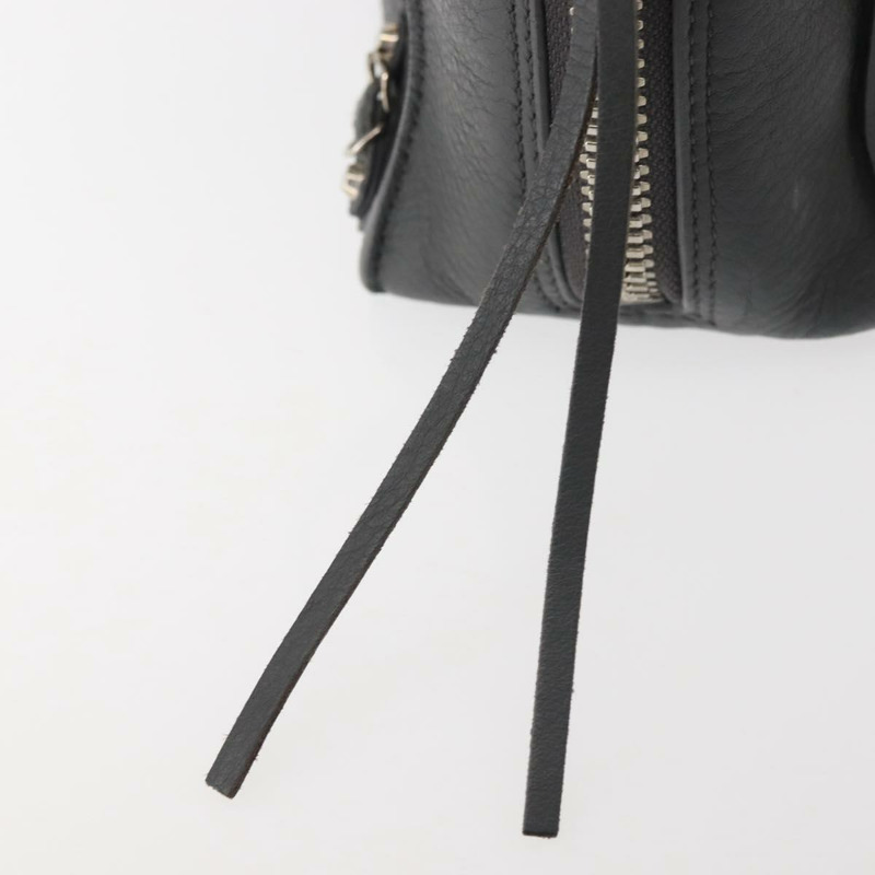 【日本直送】BALENCIAGA Paper 迷你手袋 皮革 兩用 灰色/銀色 357333 正品 gh940-18