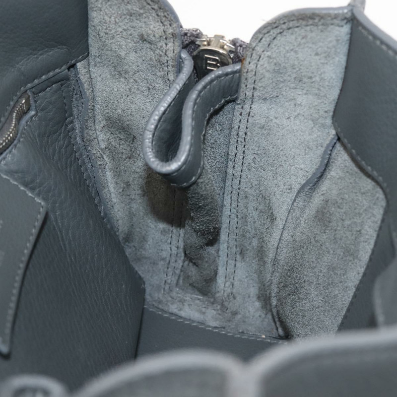 【日本直送】BALENCIAGA Paper 迷你手袋 皮革 兩用 灰色/銀色 357333 正品 gh940-22